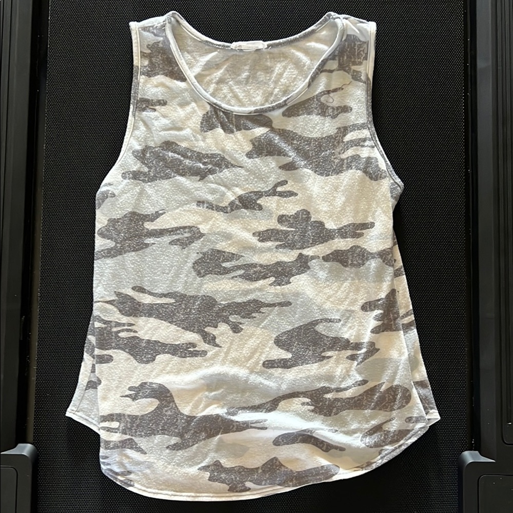 Gray Camouflage Women's Tank Top